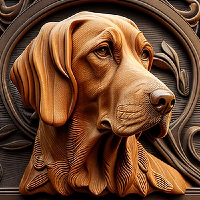 3D model Russian Hound dog (STL)